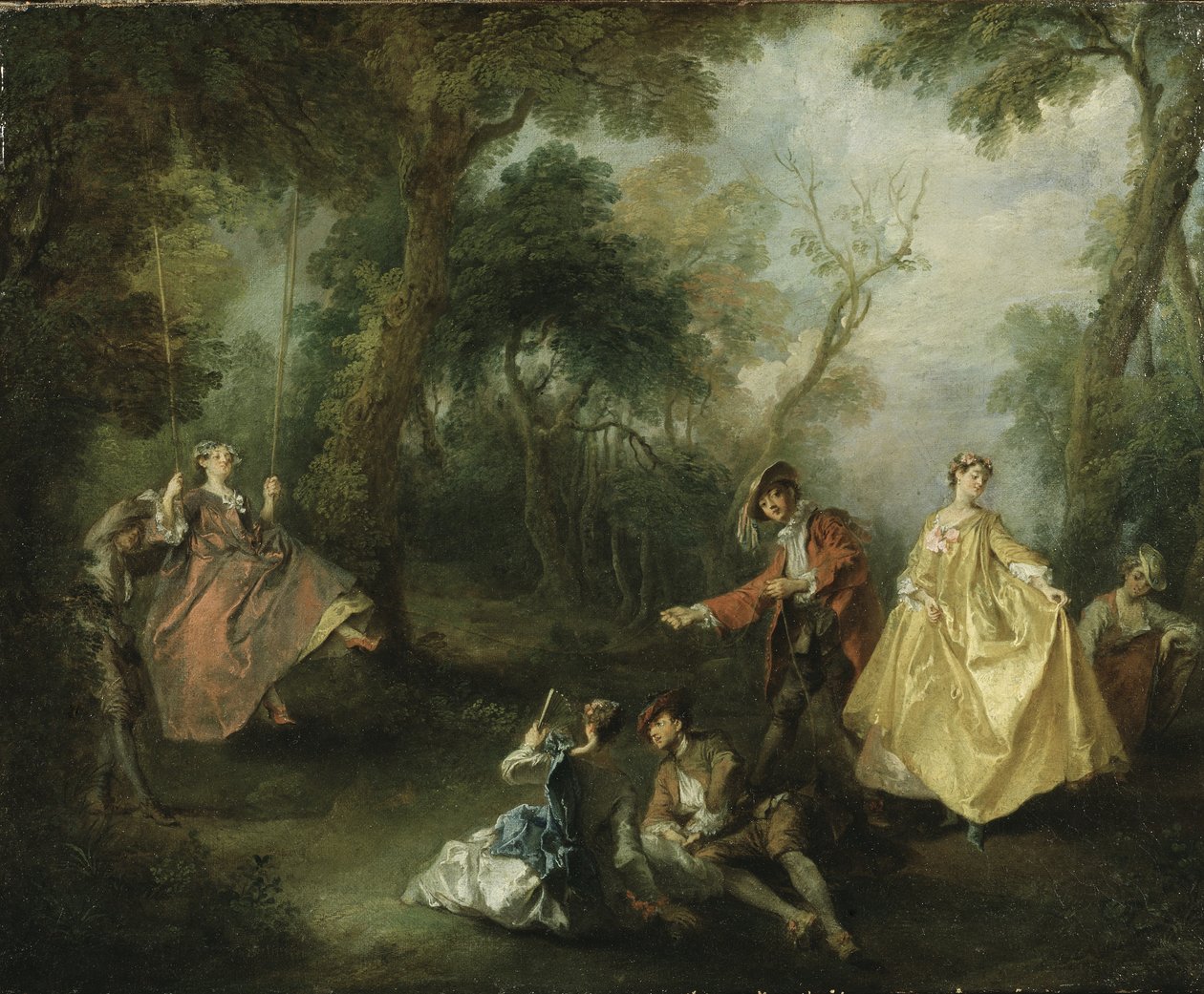 Gyngen, 1729 af Nicolas Lancret
