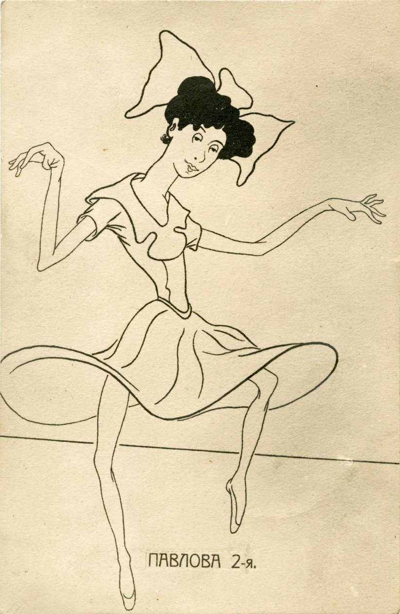 Anna Pavlova - karikaturer af Nicolas Legat