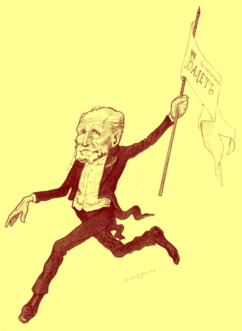 PETIPA Marius karikatur af Nicolas Legat