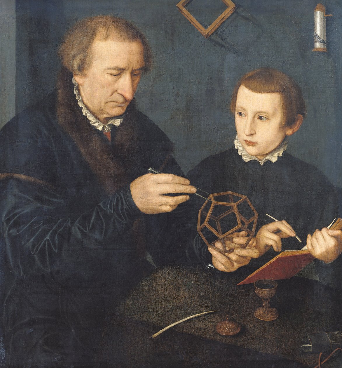 Johann I Neudorfer og hans søn, 1561 af Nicolas Neufchatel
