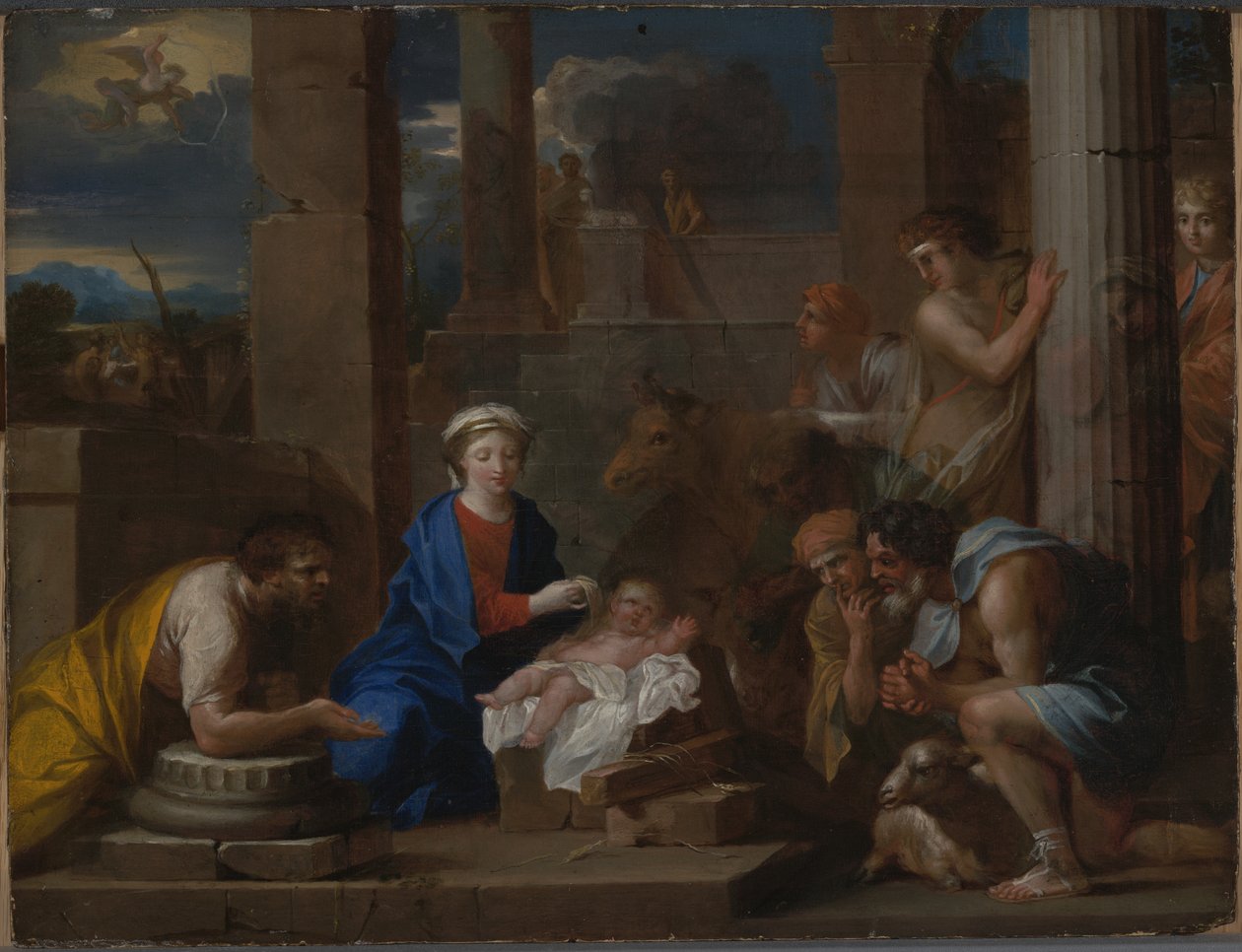 Hyrdernes tilbedelse, c.1660-70 af Nicolas Pierre Loir