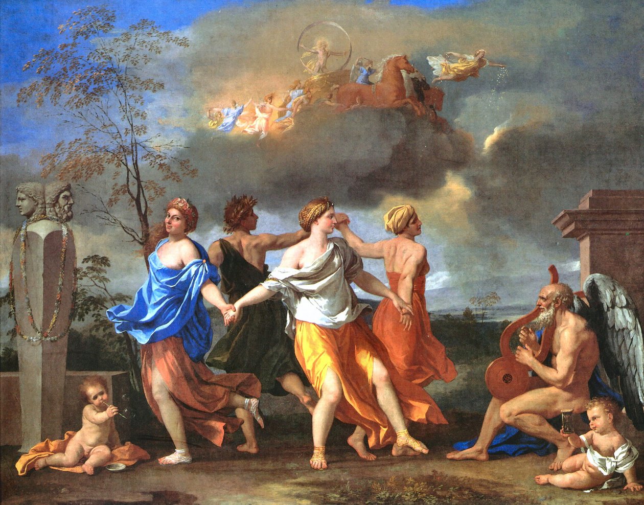 En dans til tidens musik af Nicolas Poussin