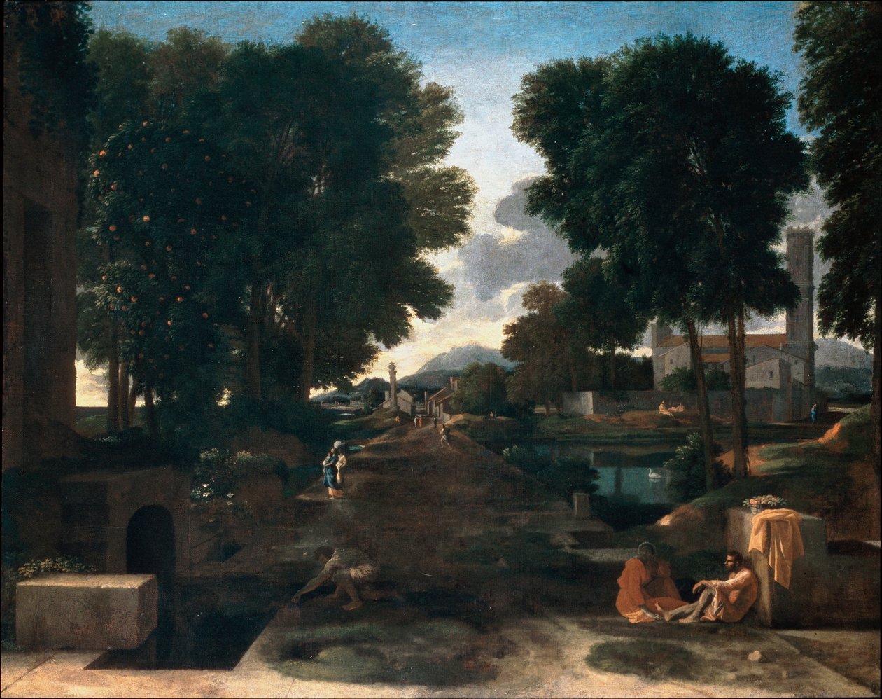 En romersk vej af Nicolas Poussin