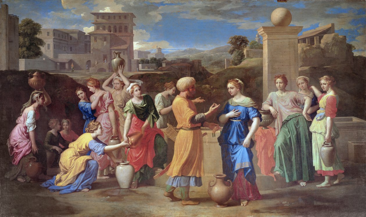 Eliezer og Rebecca, 1648 af Nicolas Poussin