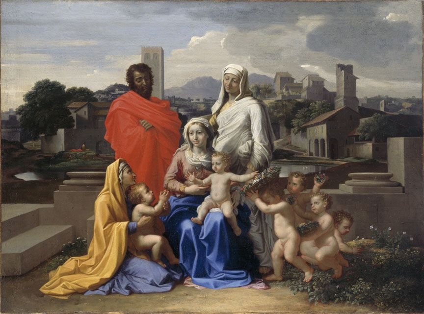 Hellig familie af Nicolas Poussin