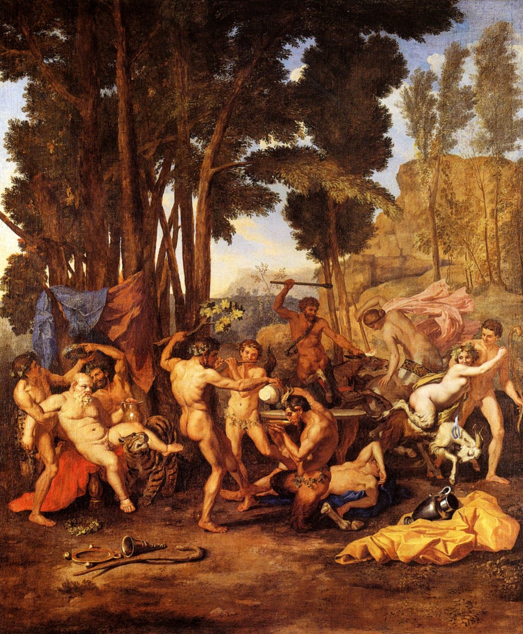 Triumf af Silenus af Nicolas Poussin