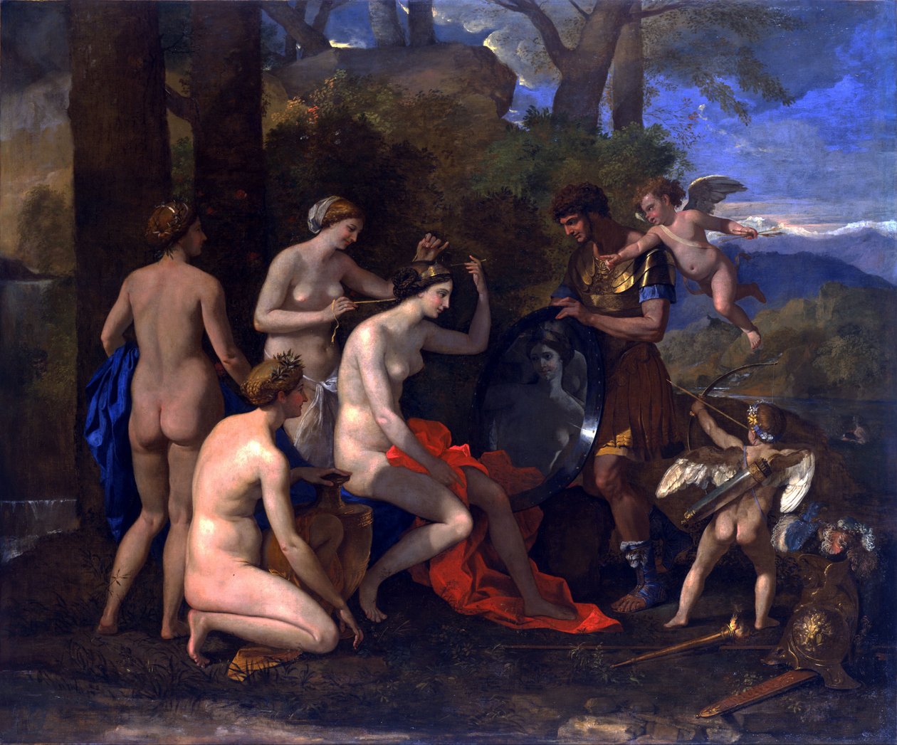 Mars og Venus af Nicolas Poussin