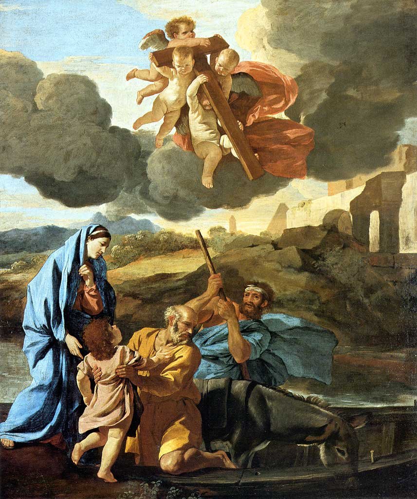 Hjemkomsten fra Egypten af Nicolas Poussin