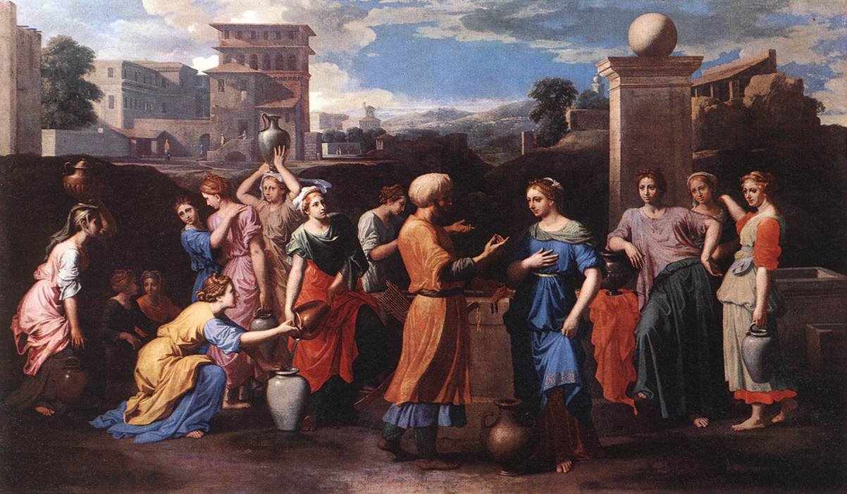 Rebecca ved brønden af Nicolas Poussin