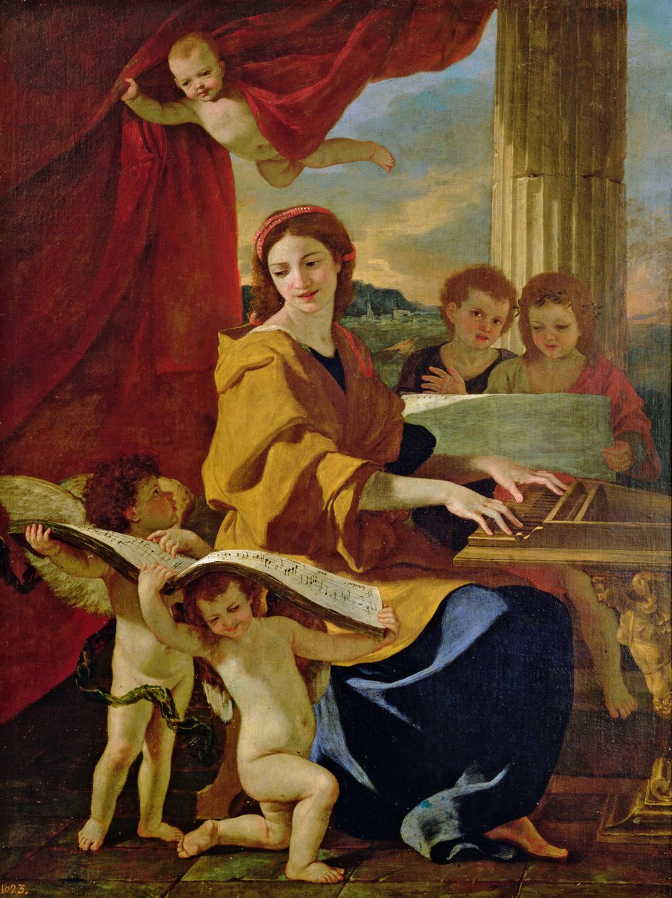 St. Cecilia af Nicolas Poussin