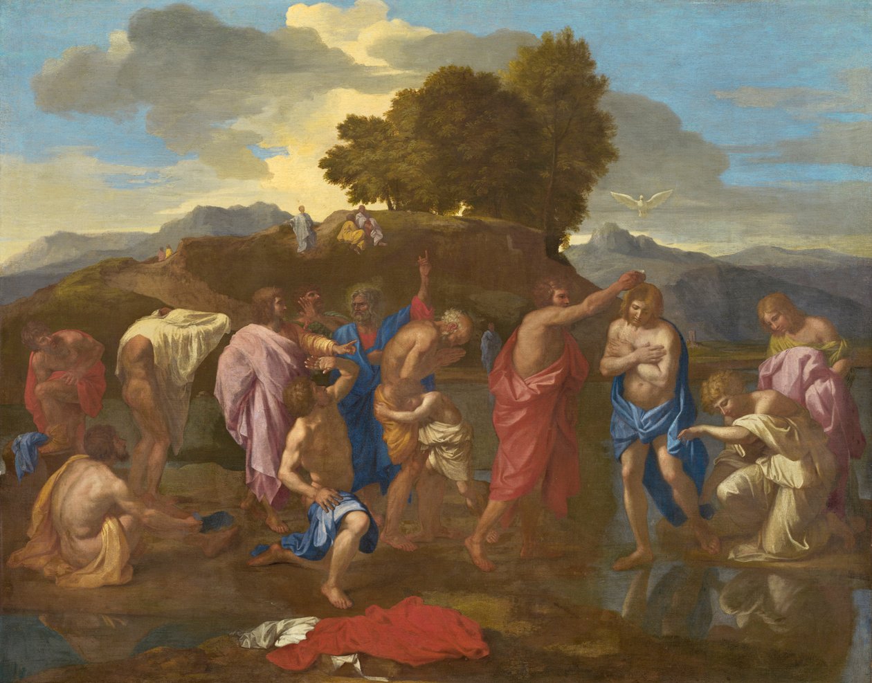 Kristi dåb, 1641-42 af Nicolas Poussin