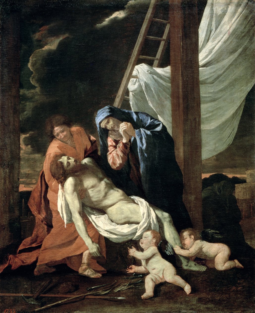 Deponeringen, c.1630 af Nicolas Poussin