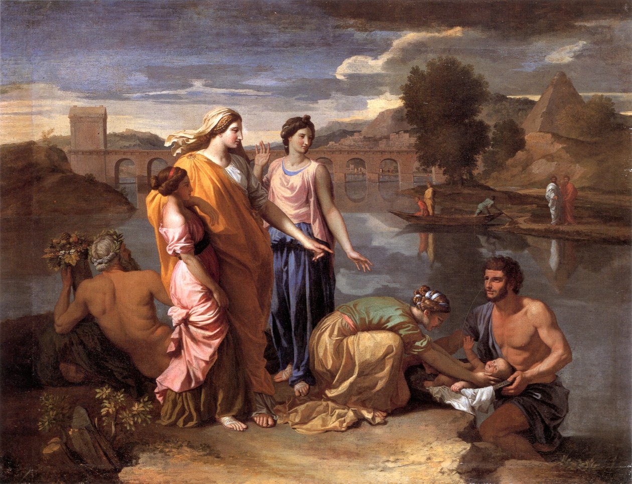 Findelsen af Moses af Nicolas Poussin