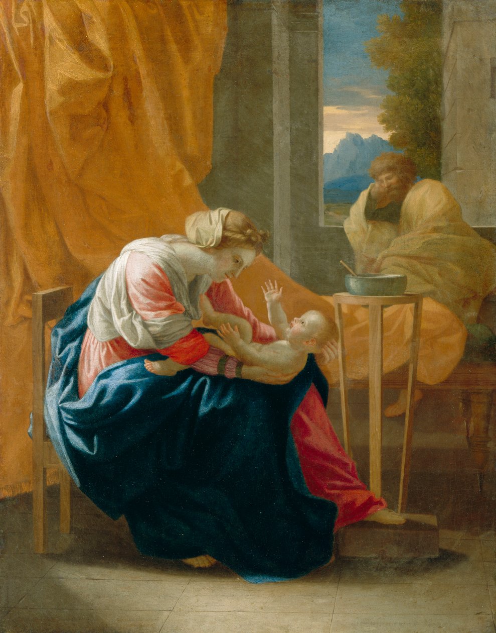 Den hellige familie, 1641 af Nicolas Poussin