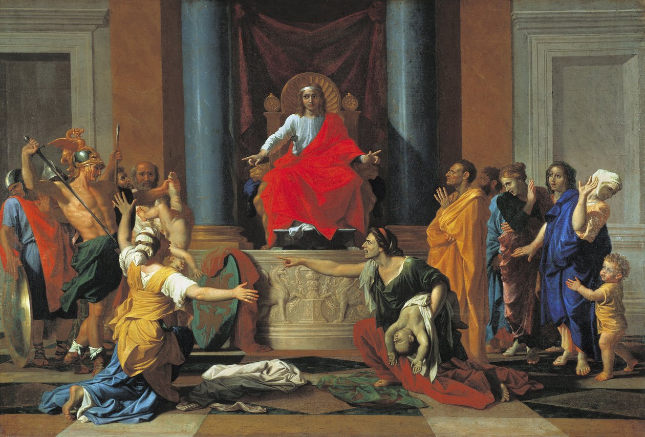 Salomons dom, 1649 af Nicolas Poussin