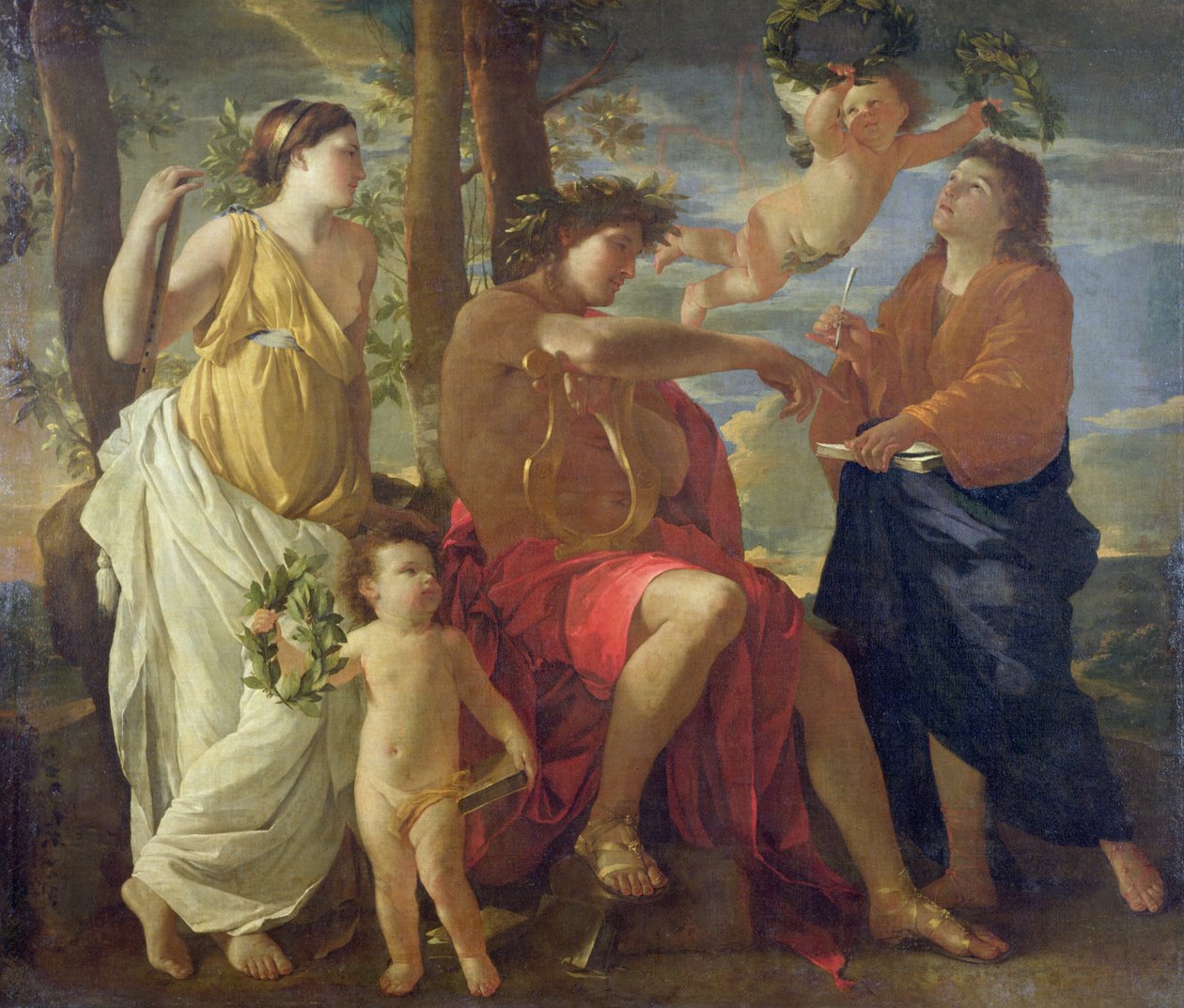 Digterens inspiration af Nicolas Poussin