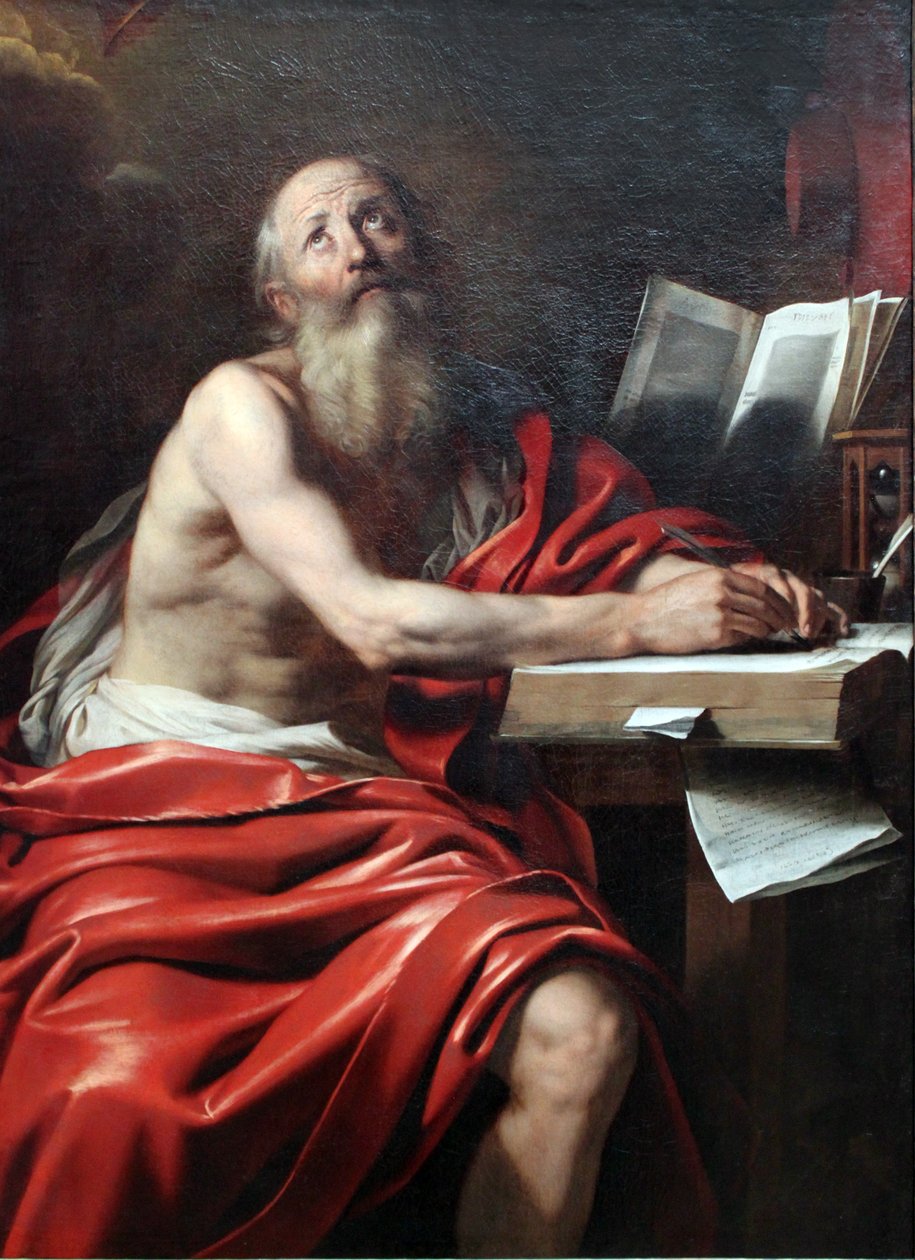 Skriver St. Hieronymus af Nicolas Regnier