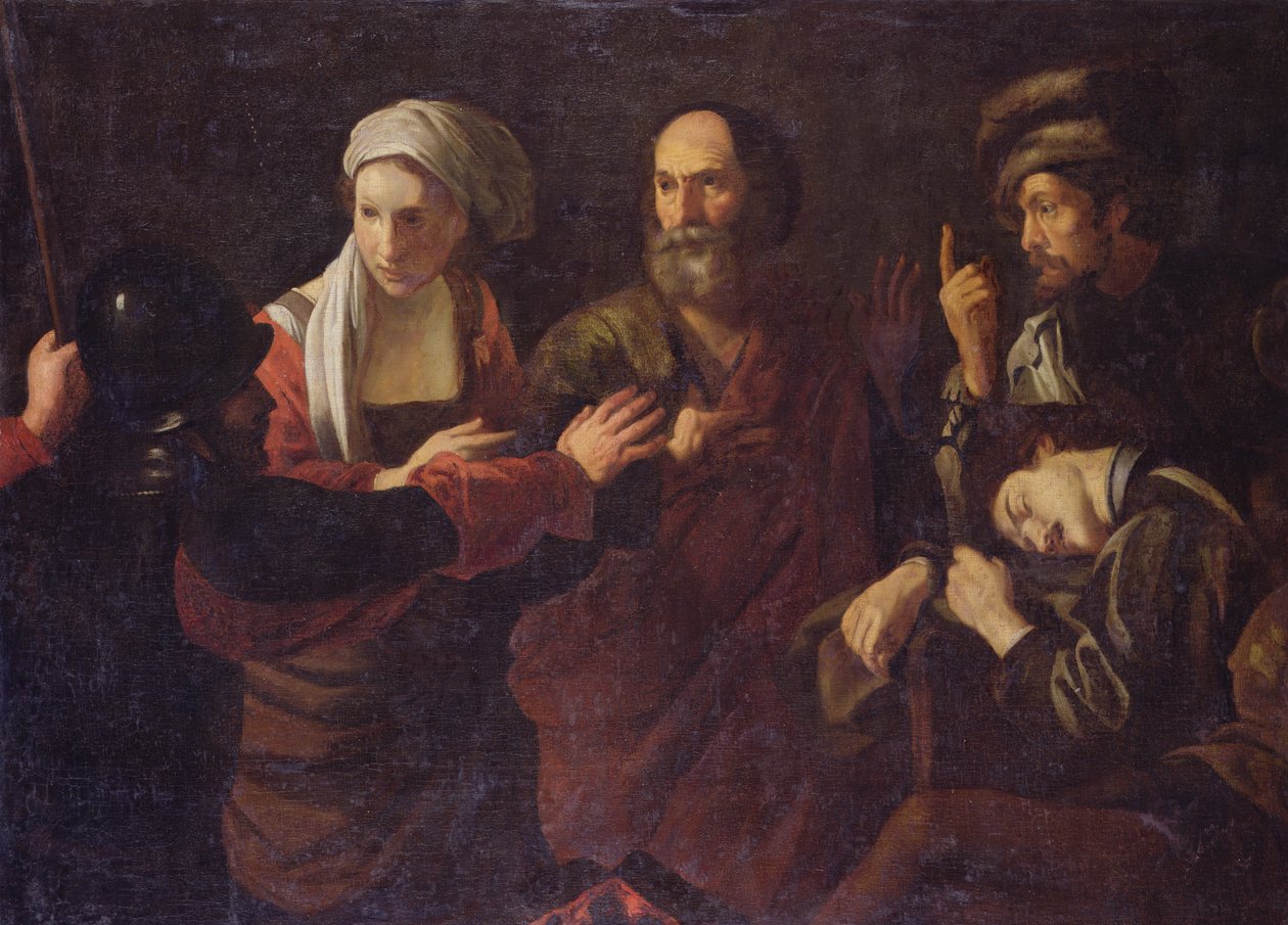 Fornægtelsen af Sankt Peter af Nicolas Tournier