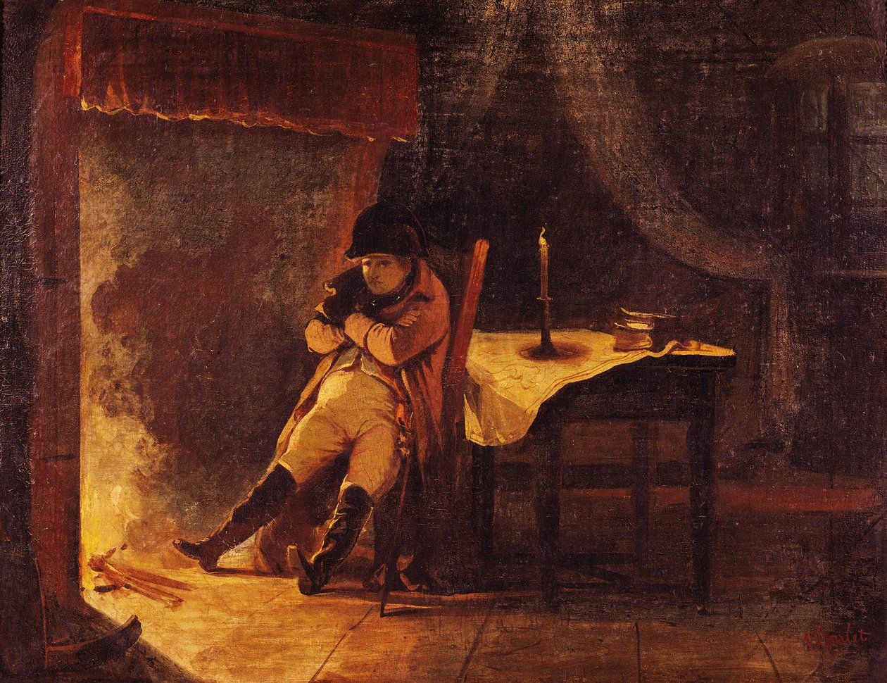 Slaget ved Champauberts aften, 1814 af Nicolas Toussaint Charlet