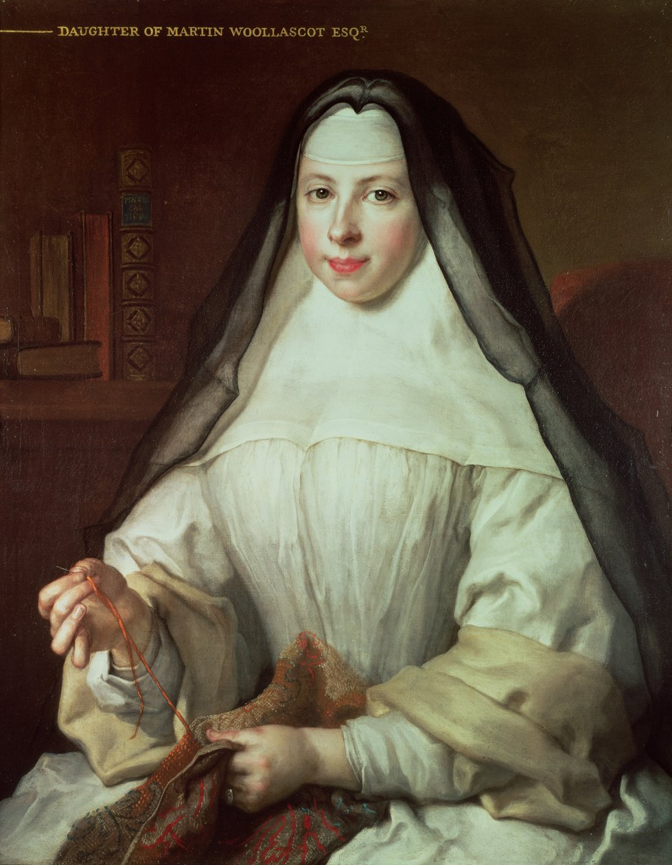 Frances Woollascot, en augustiner nonne af Nicolas de Largillière