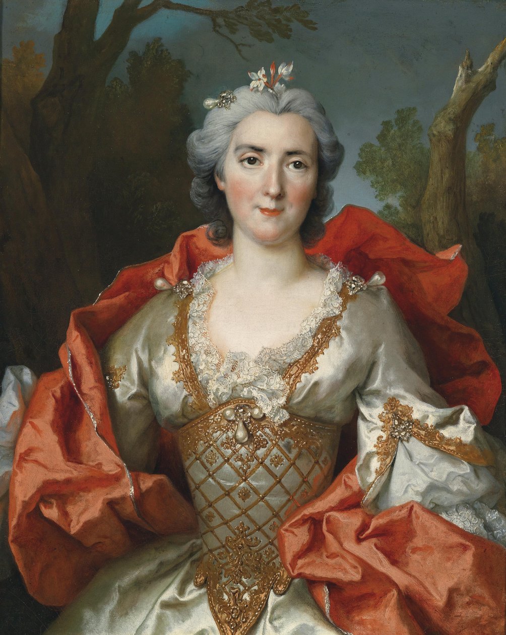 Portræt af en dame af Nicolas de Largillière