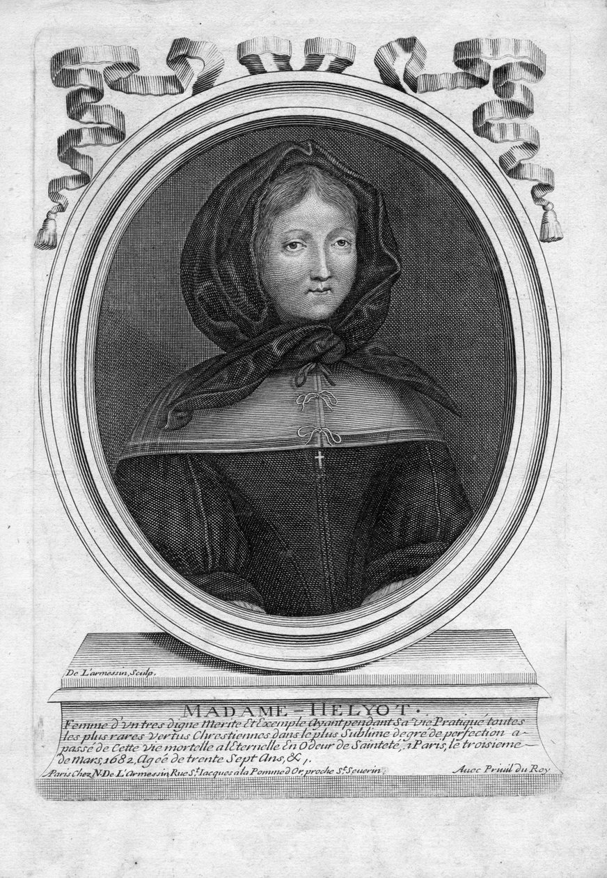 graveret portræt af Nicolas de Larmessin