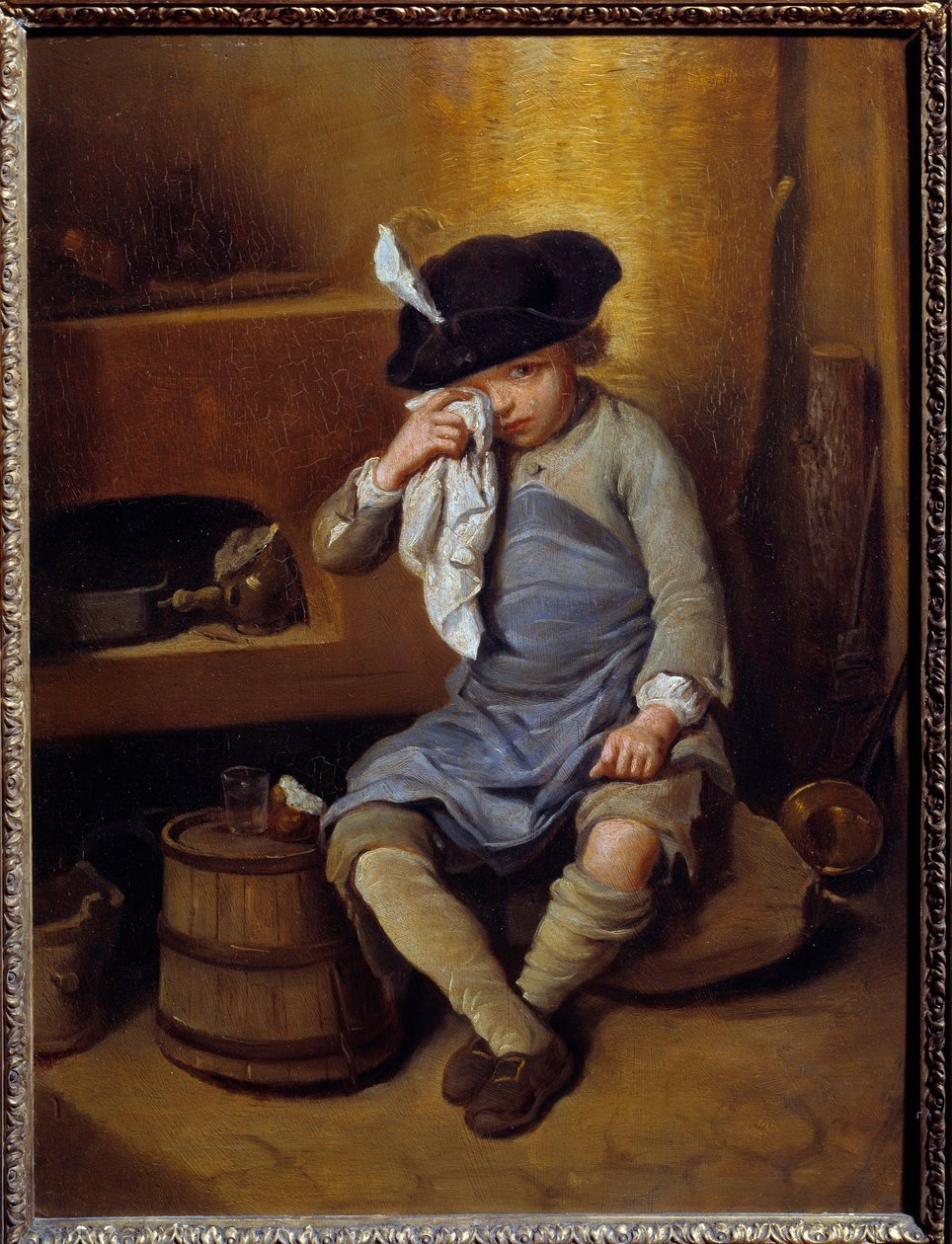 Det angrende barn Maleri af Nicolas Lepicie (1735-1784) 1700-tallet søn. 0,31x0,41 m Lyon, Museum of Fine Arts af Nicolas Bernard Lepicie