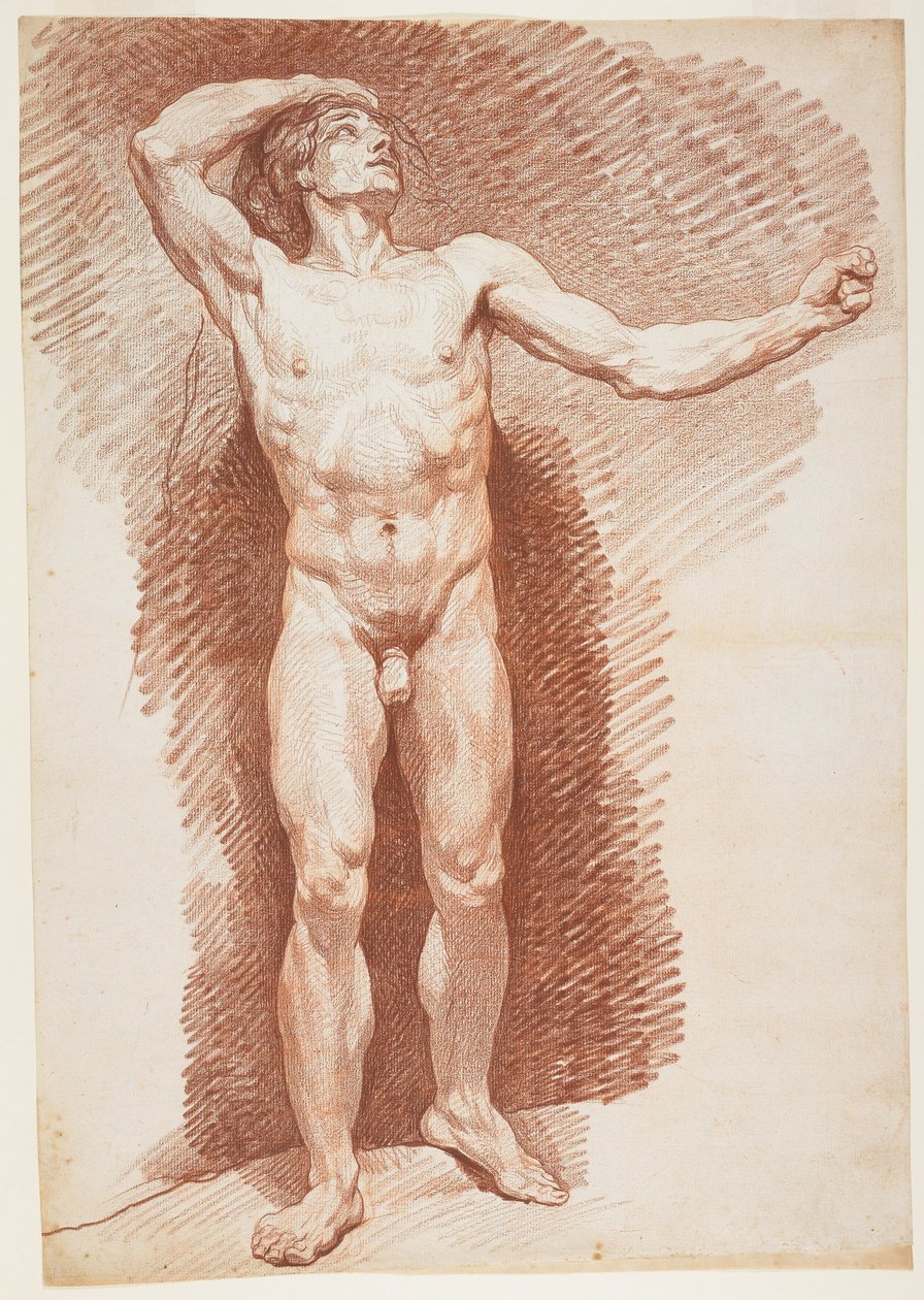 Stående Mand nøgen af Nicolas Bernard Lepicie