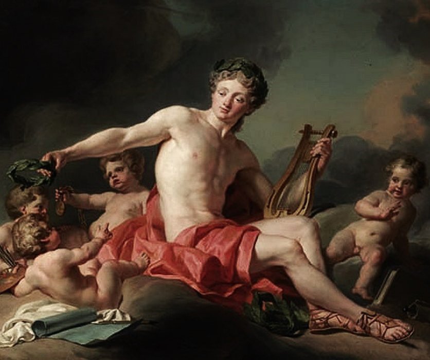Apollo Crowning the Artsn af Nicolas Guy Brenet