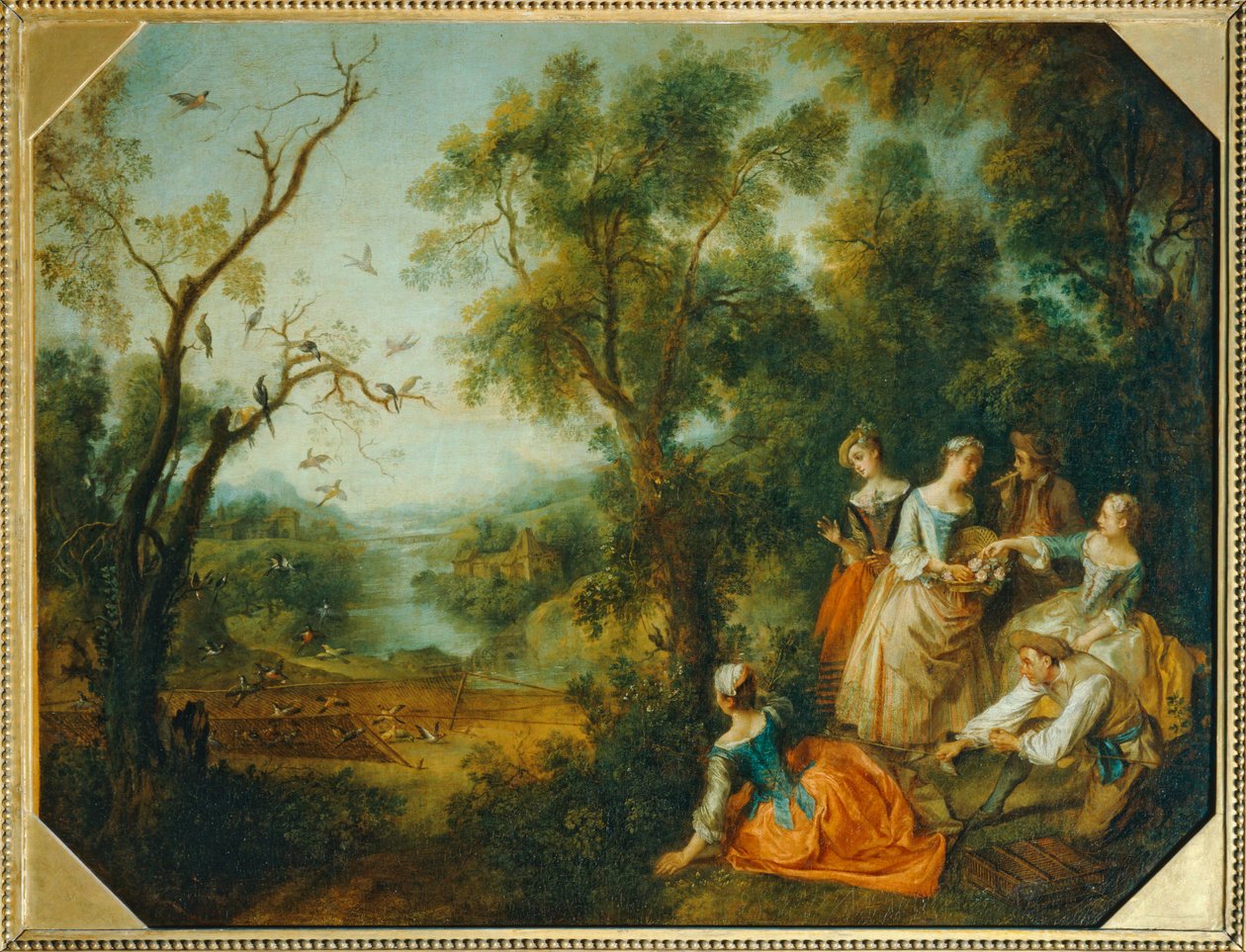 Le printemps - Forår ... af Nicolas (attr. to) Lancret