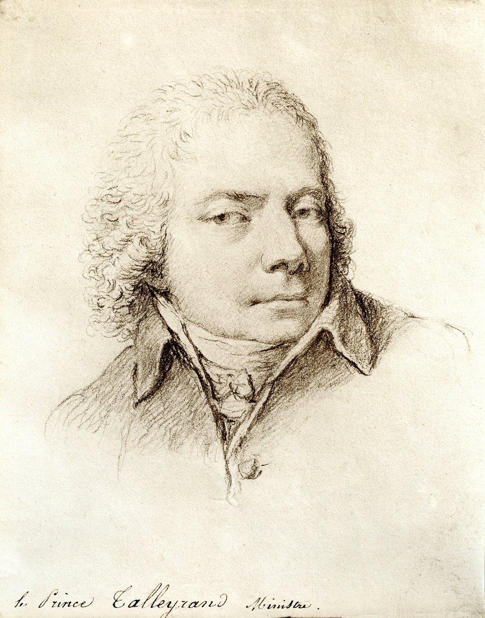 Portræt af den franske politiker Charles Maurice de Talleyrand Perigord (eller Talleyrand-Perigord af Nicolas Andre Monsiau