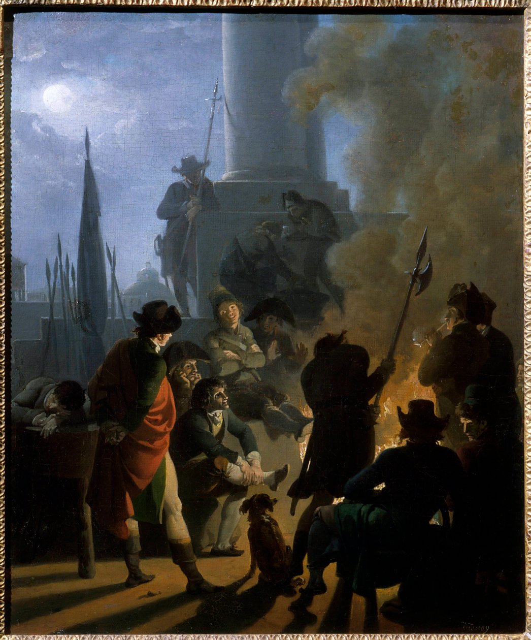 En revolutionær bivuak i 1789 Maleri af Nicolas Taunay (1755-1830) af Nicolas Antoine Taunay
