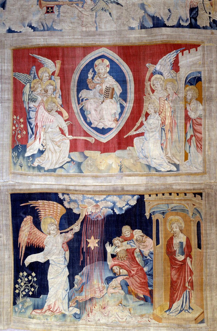 Ophængning af åbenbaring (1373-1383) af Nicolas Bataille