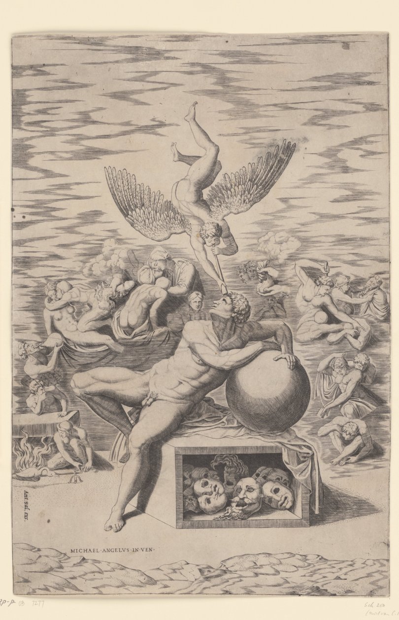Drømmen af Nicolas Beatrizet (attributed to)