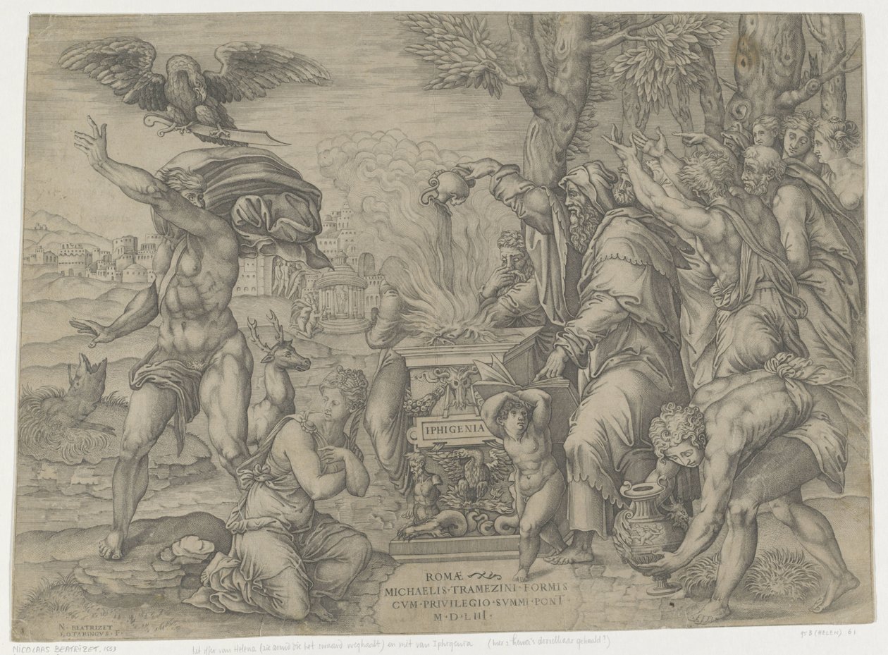 Tilbud fra Iphigenia af Nicolas Beatrizet