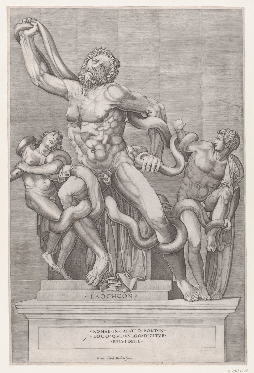 Mirror of Roman Magnificence: Laocoon, 16. århundrede., 16. århundrede. af Nicolas Beatrizet