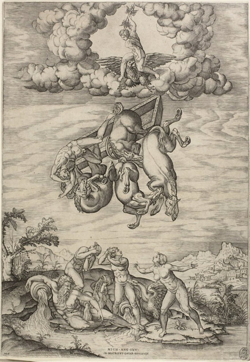 Phaetons fald af Nicolas Beatrizet