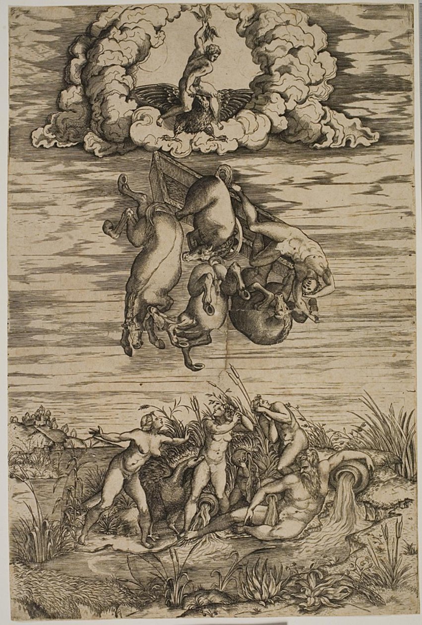 Phaetons fald af Nicolas Beatrizet