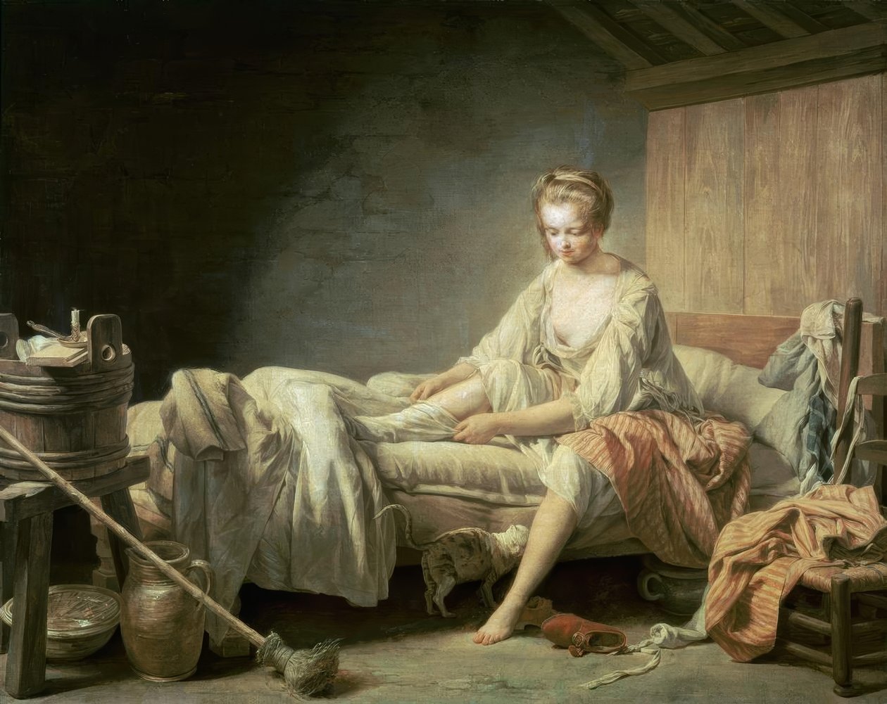 Le Lever de Fanchon af Nicolas Bernard Lepicie