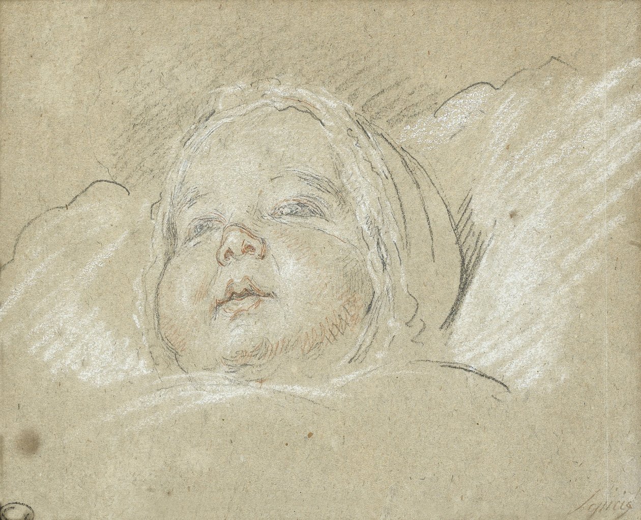 Louis-Philippe 1773-1850, hertug af Chartres som barn, 1773 af Nicolas Bernard Lepicie
