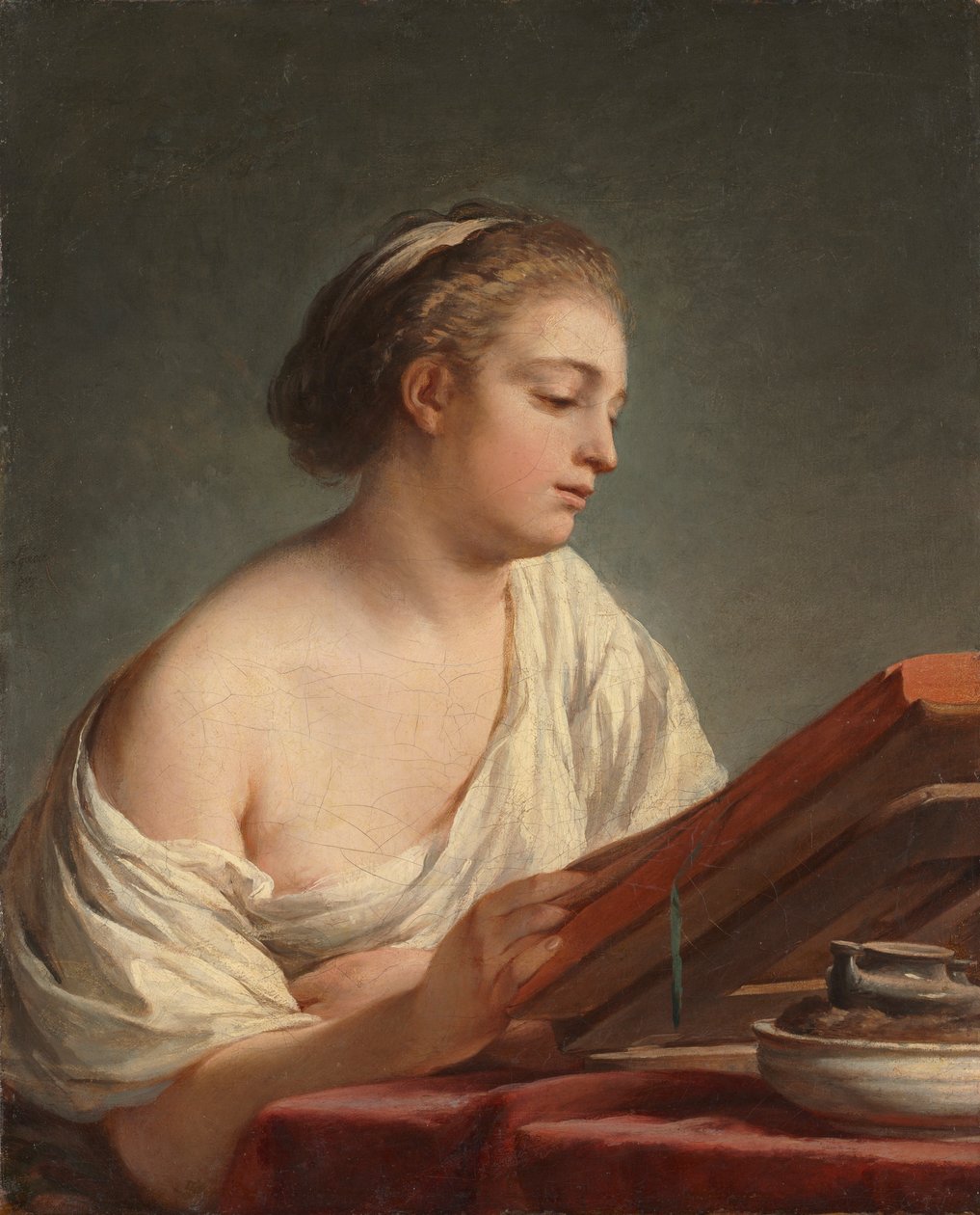 Kvinde læser, 1769. af Nicolas Bernard Lepicie