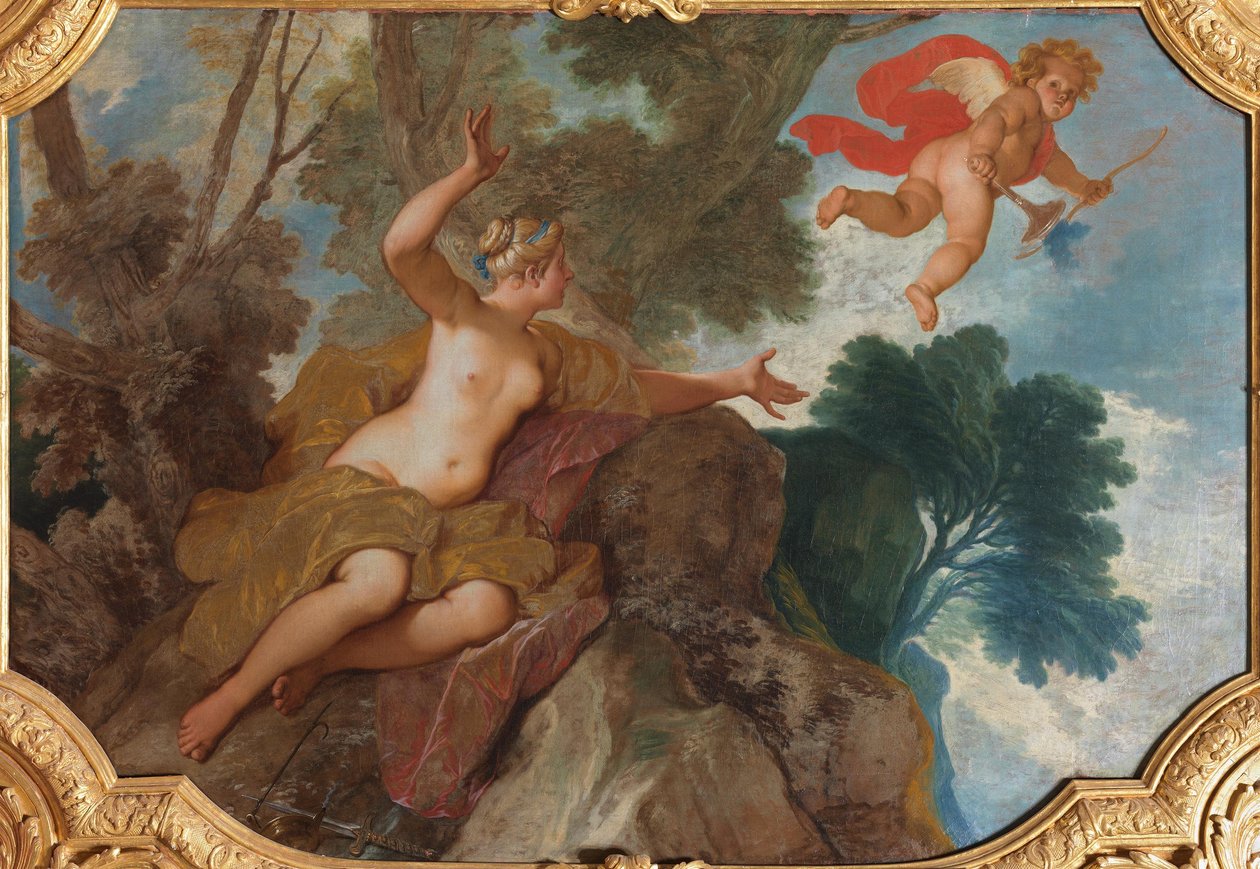 Amor verlässt Psyche af Nicolas Bertin