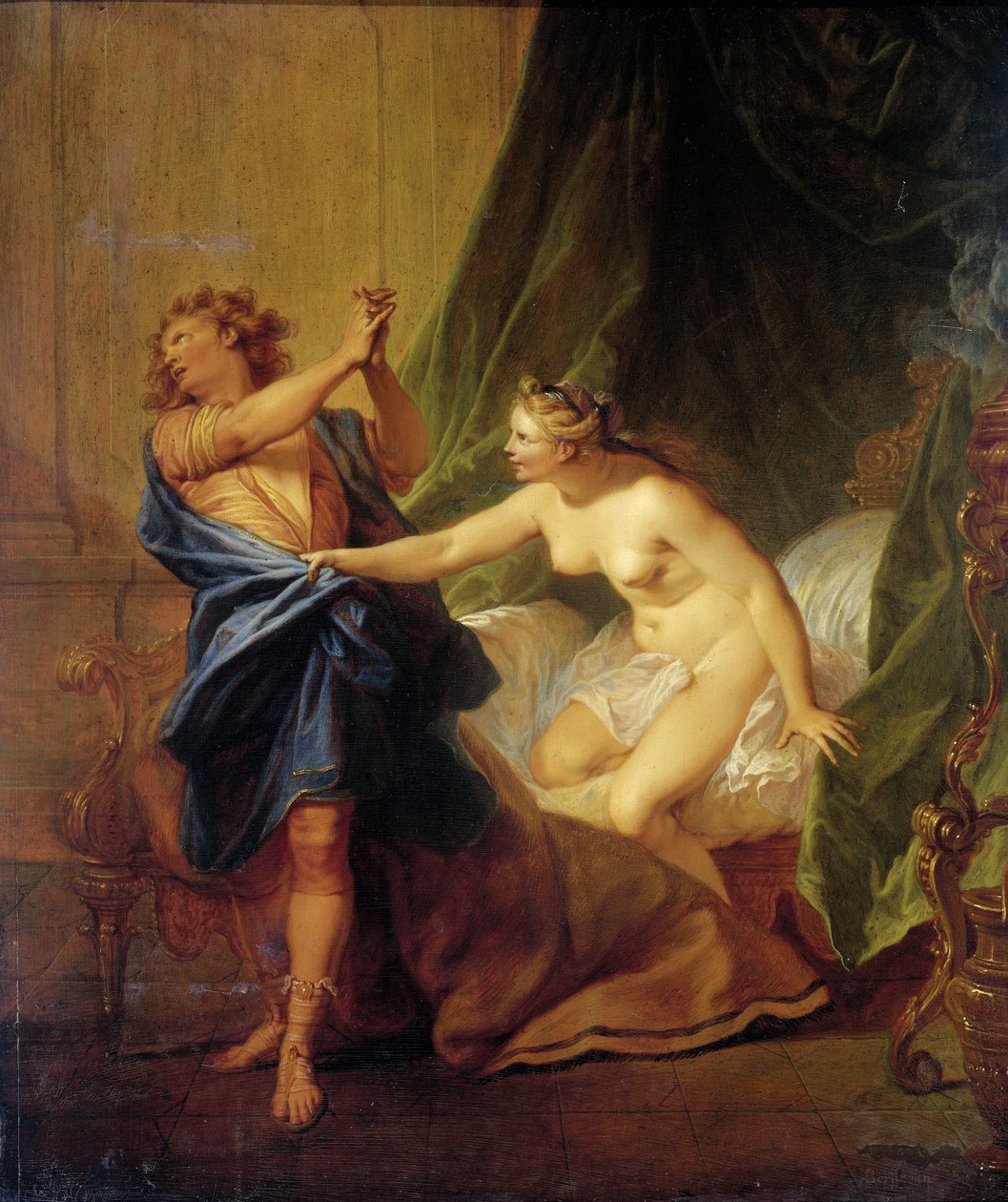 Josef og Potifars hustru af Nicolas Bertin
