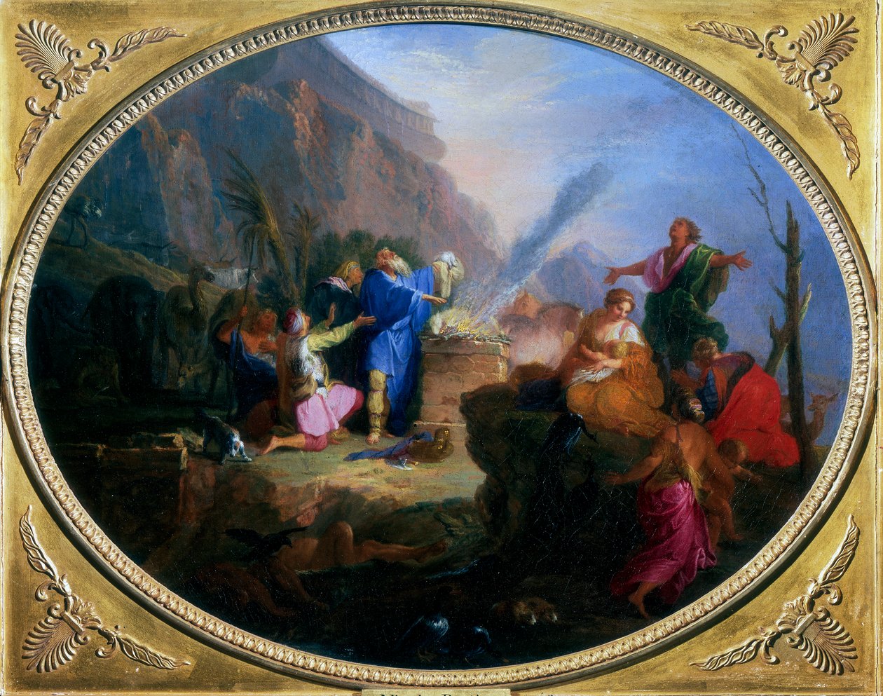 Noahs Offer, c1688-1736 af Nicolas Bertin