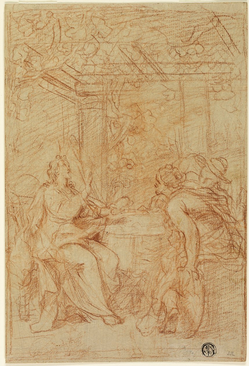 Aftensmad i Emmaus af Nicolas Bertin