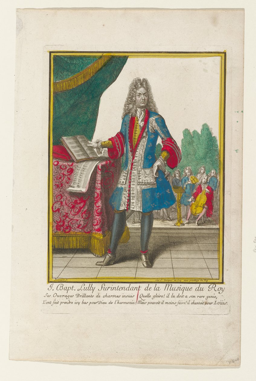 J. Baptiste Lully, Oberaufseher der Musik des Königs af Nicolas Bonnart