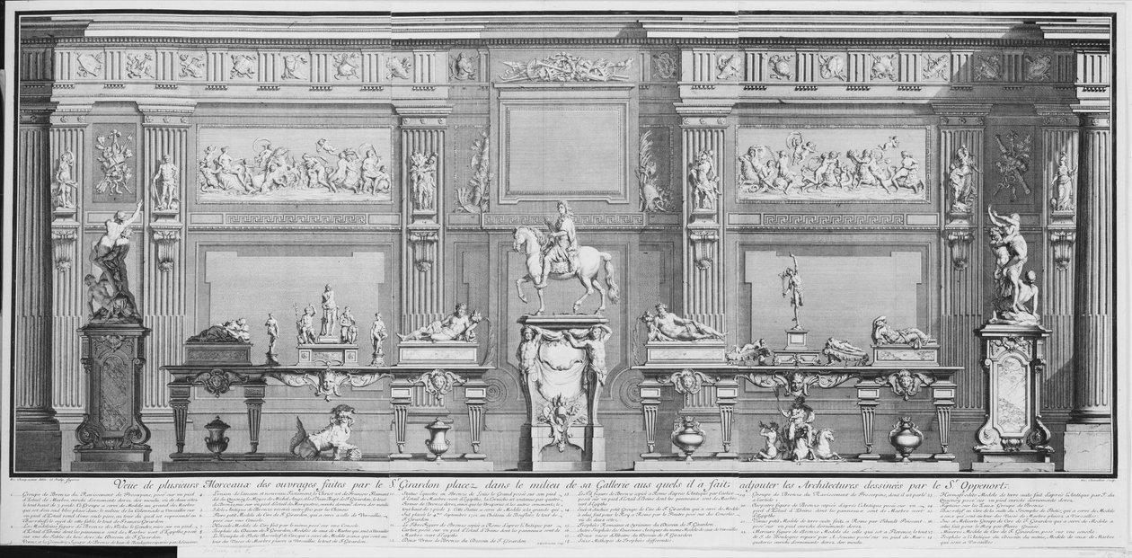 La Galerie de Girardon, 1700-tallet., 1700-tallet. af Nicolas Chevalier