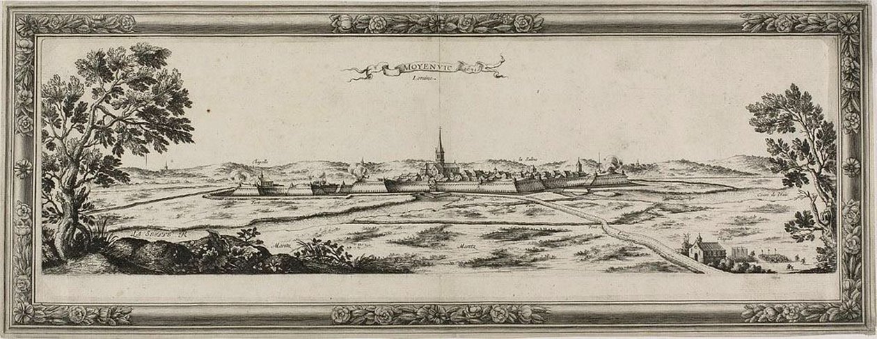 Moyenvic, Lorraine, 1631 af Nicolas Cochin