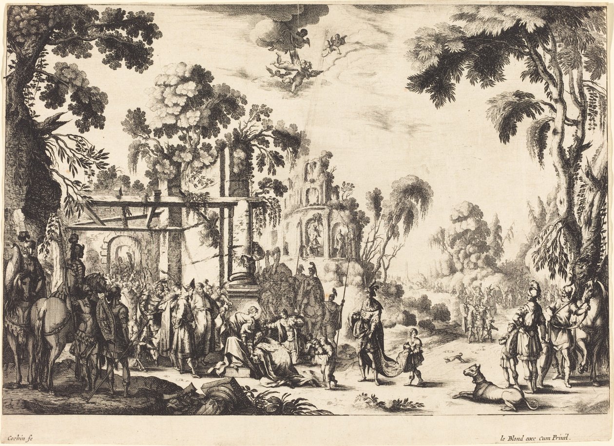 Magiernes tilbedelse af Nicolas Cochin