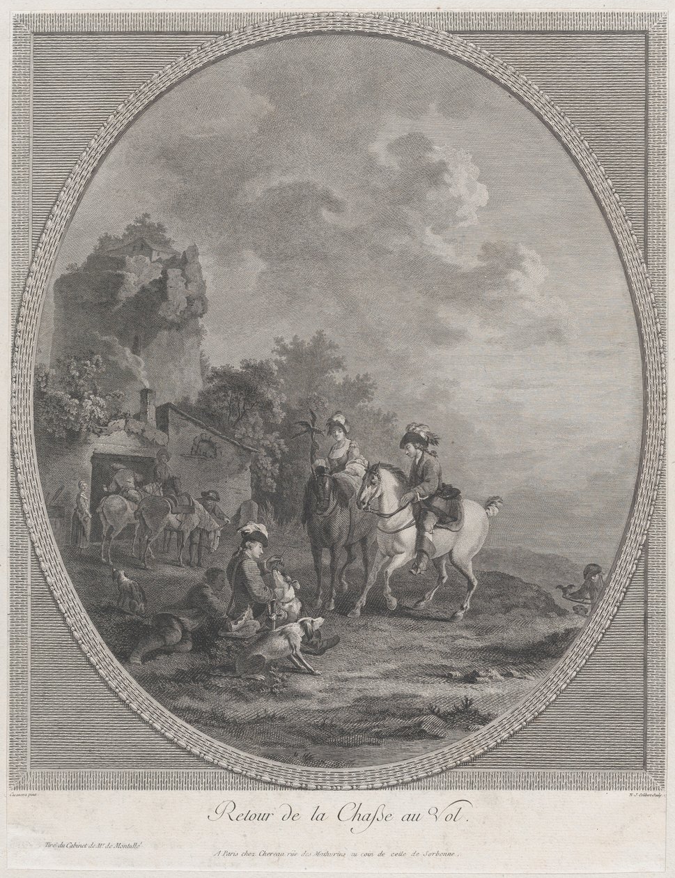 Tilbage fra Vildtjagten, 1786., 1786. af Nicolas Colibert